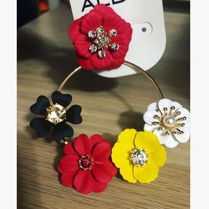 New Aldo Flower Statement Earrings
